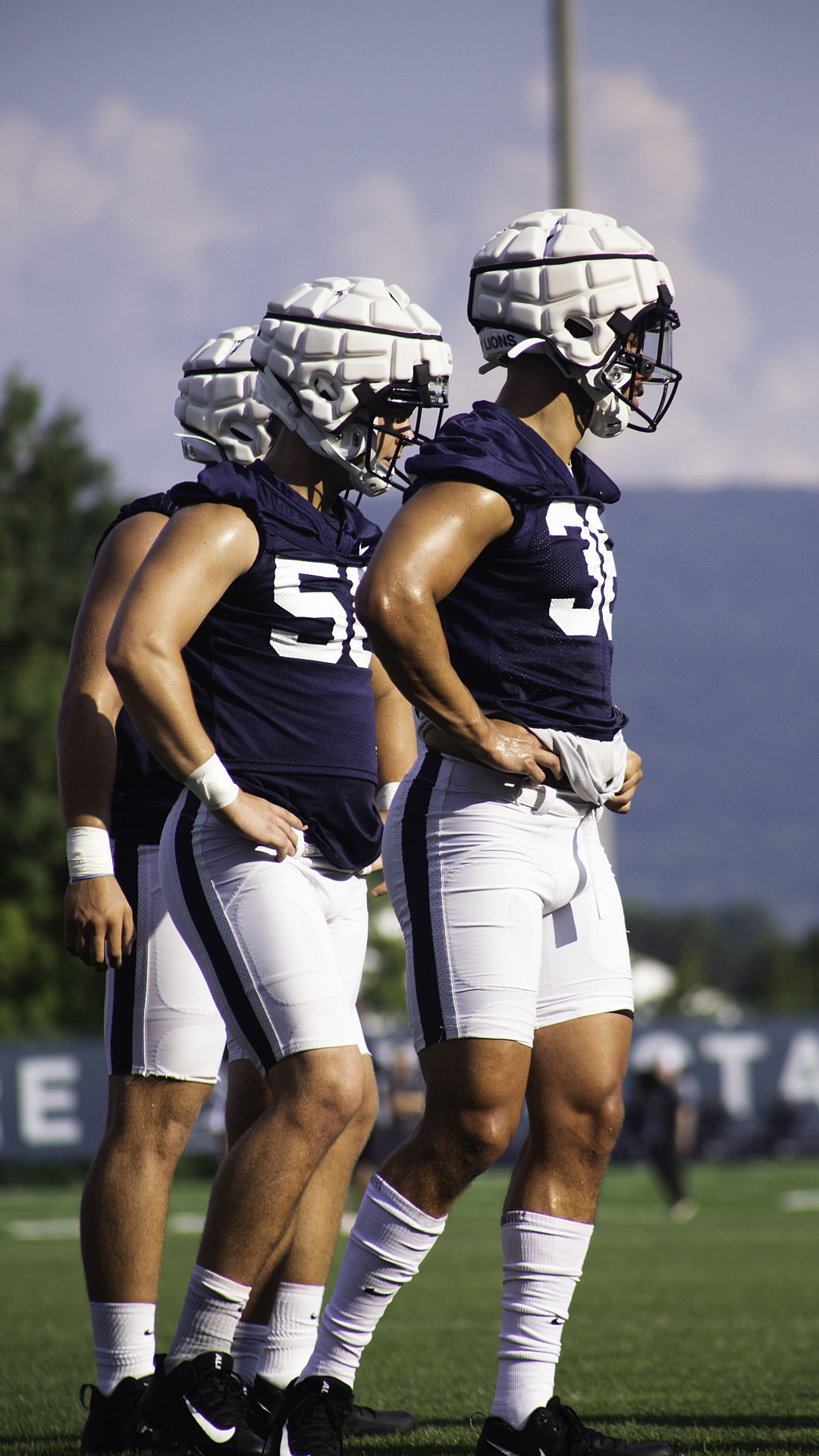 Football Media Day, Players lined up